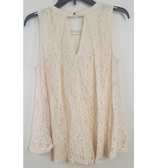 Umgee Top Womens Small Lace Sleeveless Cottagecore Boho Chic Fairy Whimsical Top - Picture 5 of 9